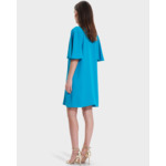 Robe Rubilinda Bleu en Polyester