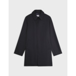 Trench Hermano en toile de laine marine