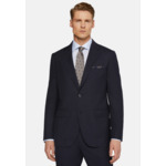 Costume Bleu Marine à Microfantaisie en Laine