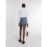 Short trompe l'œil en tweed