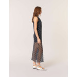 Robe longue en crochet avec perles