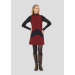 Robe Respect-Bordeaux en Polyester