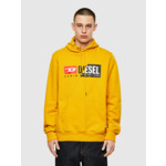 Sweat-shirt à capuche en coton avec logo divisé