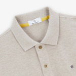 Polo manches courtes maille piqué COCOTTE édition limitée beige chiné