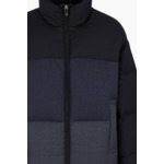 Giacca piumino-navy block col