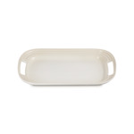 Plat de Service 36cm en céramique meringue