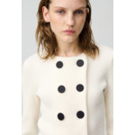Cardigan laine mélangée boutonné