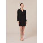 Robe Rhea-Noir en Polyester