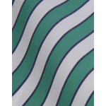 Chemise semi-ajustée rayée verte