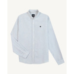 Chemise bleue & écrue