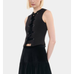 Top Avec Laçage Noir Femme