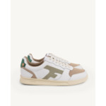 Baskets basses blanches & kaki clair