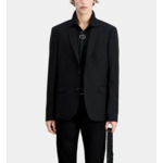 Veste De Costume Noire En Laine Homme