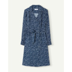 Robe Iris en viscose marine