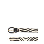 Sienna De Lancel - Ceinture 30Mm Ardillon Reversible Ajustable - Noir/Blanc