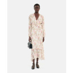 Robe Courte Imprimée En Soie Femme