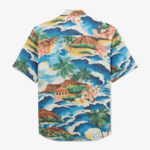 Chemise manches courtes regular imprimé hawaï
