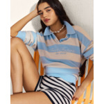 Pull Col Polo Rayures