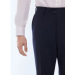 Pantalon de costume ajusté en laine