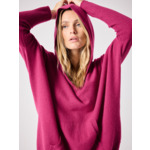 Pull poncho capuche cachemire Alix FLEUR