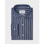 Chemise Ajustée marine rayée