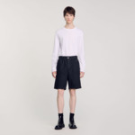 Bermuda en denim brut