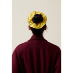 Chouchou cuir bordures surpiquées