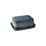 Lave glacé - beurrier, 15x 12 x 6,5 cm, turquoise