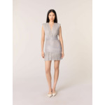 Robe courte métallisée