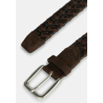 Ceinture Tressée Extensible En Cuir Mélangé