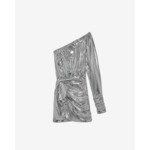 Robe Asymétrique En Lamé De Soie Samuel