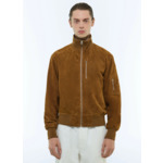 Blouson style Teddy en daim