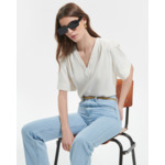 Top Tahiel Ecru en Polyester