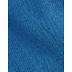 Chemise Carl col droit ouvert en flanelle de coton et lyocell chevron bleu