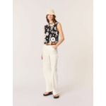 Top en crochet floral