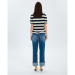 Pull manches courtes à rayures