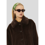 Manteau Melrand-Chocolat en Polyester