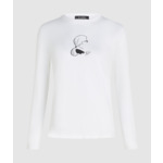 SKETCH CAMEO PRINT LS TOP