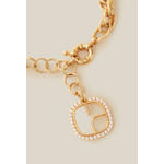 Bracelet chaine doré logo CP