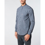 Chemise homme à rayures bleu coupe ajustée