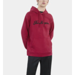 Sweatshirt Logo À Capuche Rouge Homme