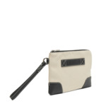 Escapade de Lancel - Pochette Zippee S Avec Dragonne - NATUREL/NOIR