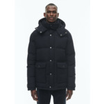 Doudoune à capuche en toile déperlante