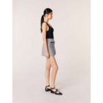 Short en tweed et galons contrastés