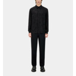 Chemise Jacquard Noire À Palmiers Homme