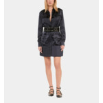 Robe Saharienne Courte Bleu Marine Femme