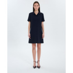 Robe chemise en crêpe nocturne