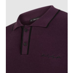 KNITTED LS POLO