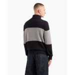 Pullover - marine/bois flotté