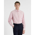 Chemise classique rose rayée